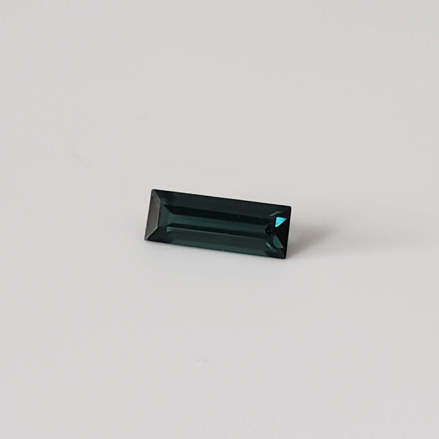  Tourmaline | Baguette Cut | Neon Green Blue | 8.8x3mm 0.7ct 2