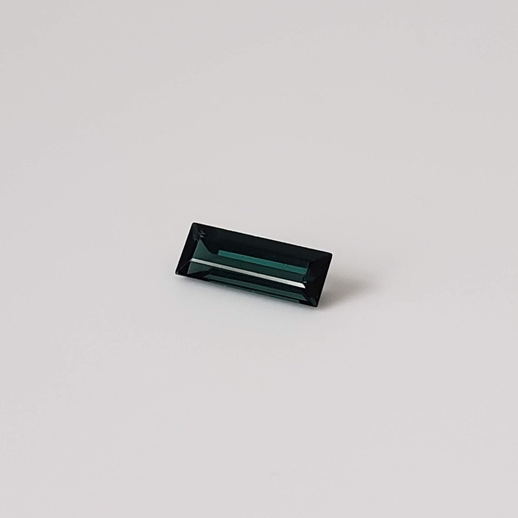  Tourmaline | Baguette Cut | Neon Green Blue | 8.8x3mm 0.7ct 3