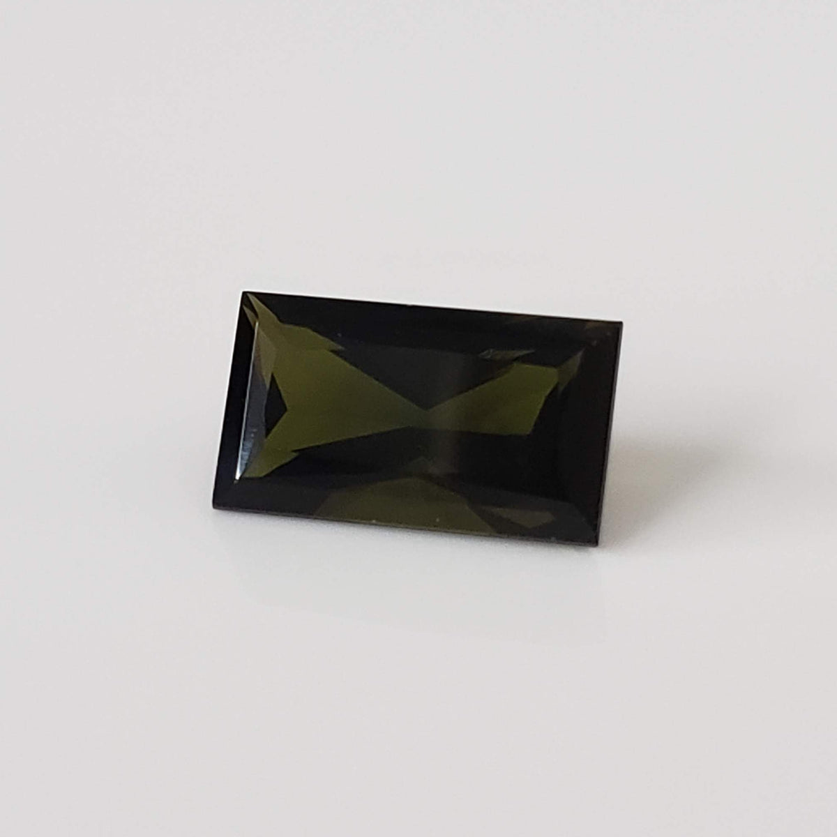  Tourmaline | Baguette Cut | Olive Green | 12x7mm 3.51ct 4