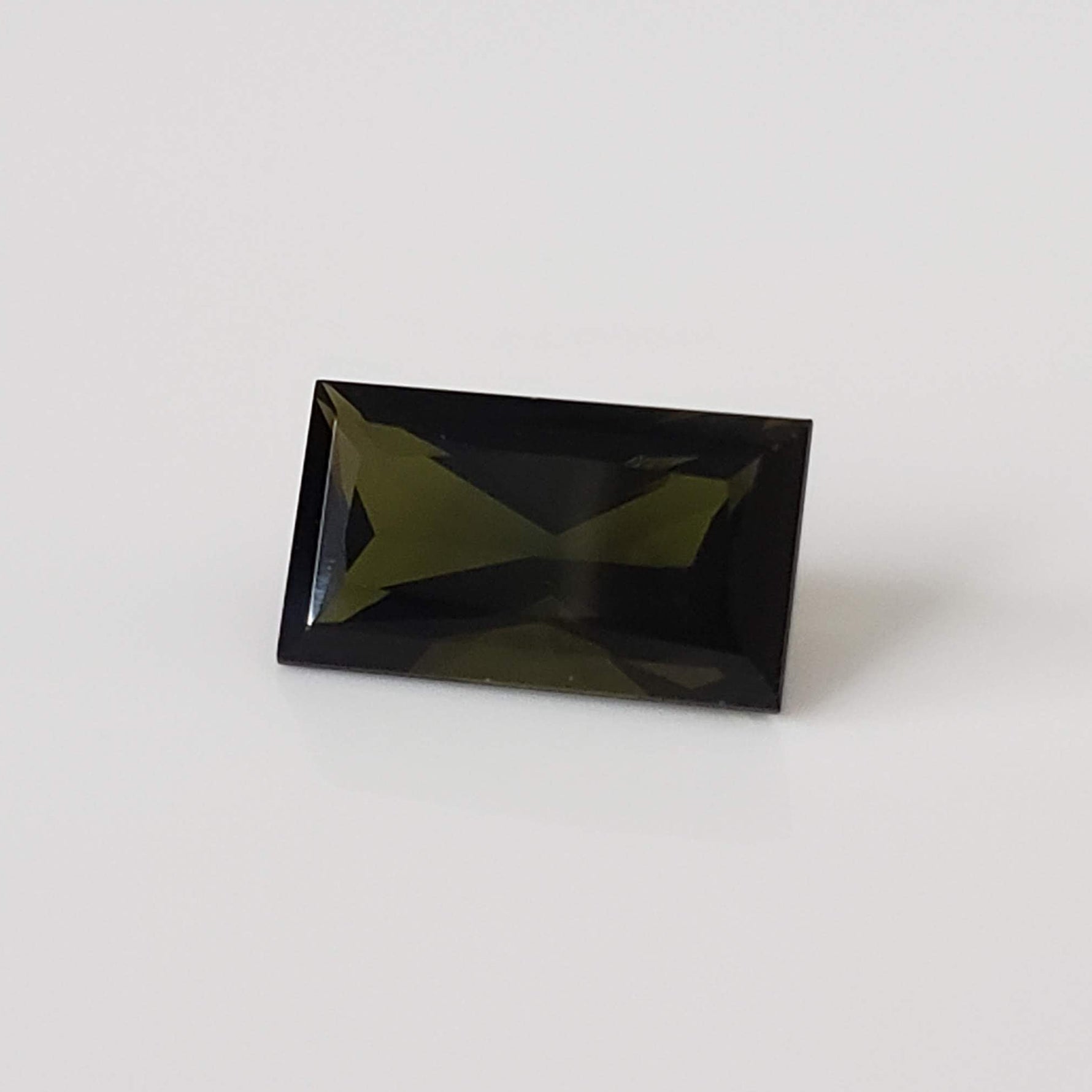  Tourmaline | Baguette Cut | Olive Green | 12x7mm 3.51ct 4