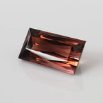  Tourmaline | Baguette Cut | Pinkish Brown Bi-Color | 17x9mm 10.9ct 5