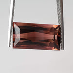  Tourmaline | Baguette Cut | Pinkish Brown Bi-Color | 17x9mm 10.9ct 3