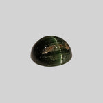  Tourmaline Cats Eye | Round Cabochon | Jungle Green | 8mm 2.19ct 6