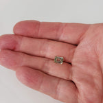 Tourmaline | Octagon Cut | Bi-color Green Pink | 8x6mm 7