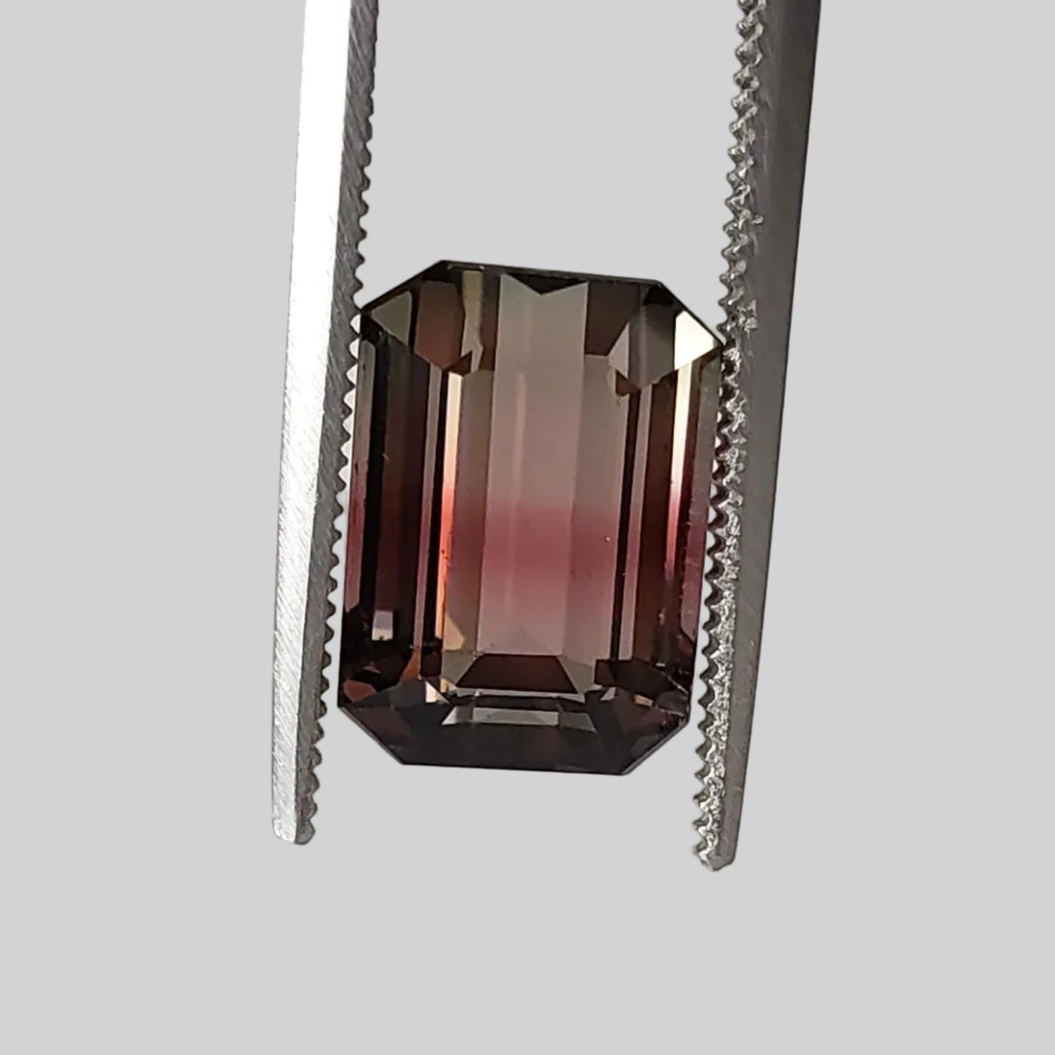  Tourmaline | Octagon Cut | Pink Orange-Green Bi-color | 10.7x7.7mm 5.62ct 