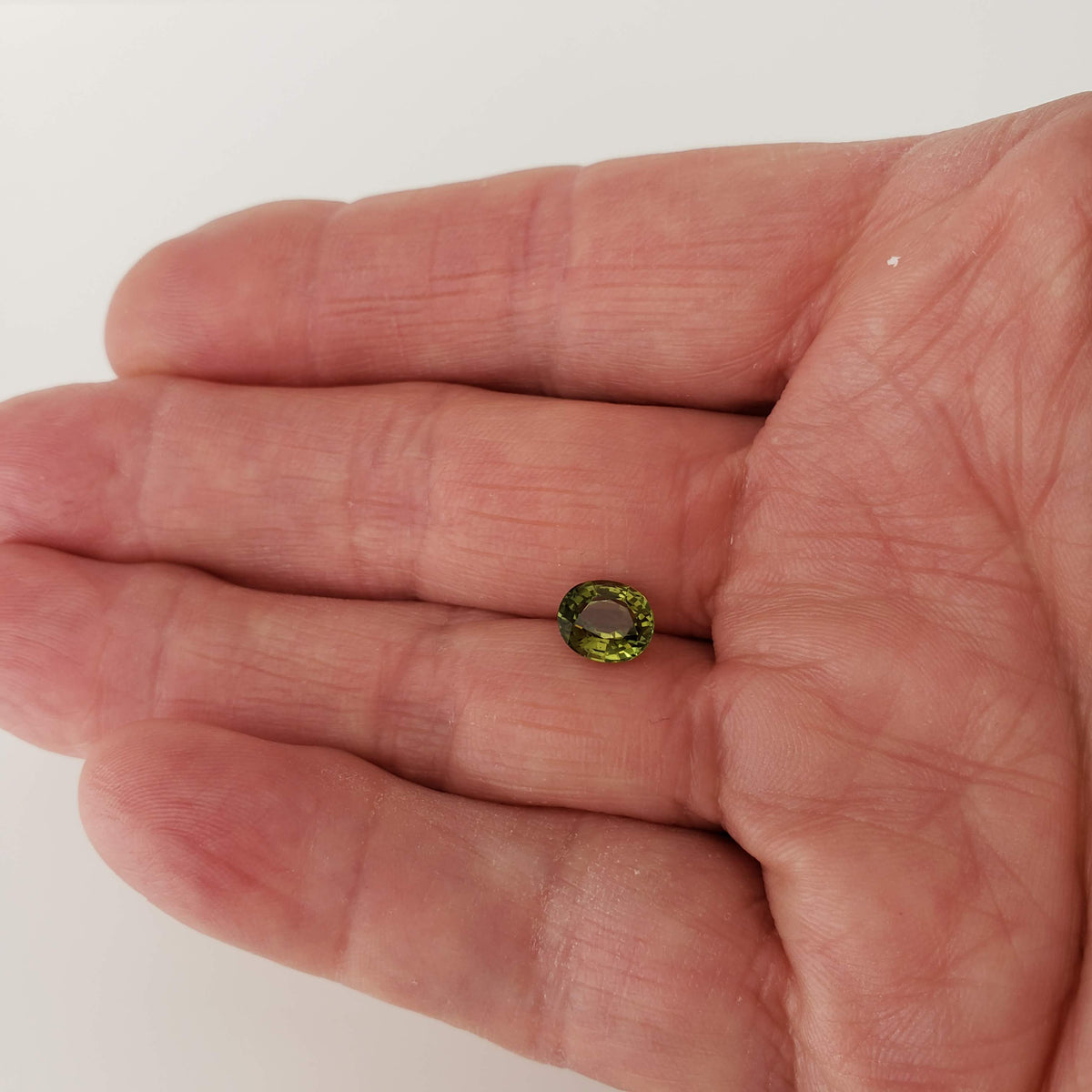  Tourmaline | Oval Cut | Lime Green | 7.5x6.5mm 1.55ct 7