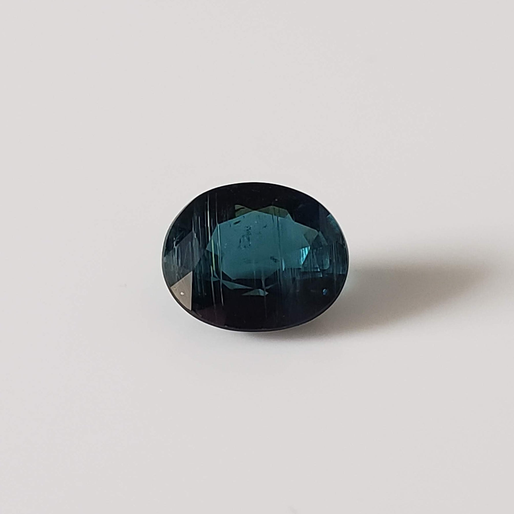  Tourmaline | Oval Cut | Neon Green Blue | 7.3x6mm 1.20ct 4