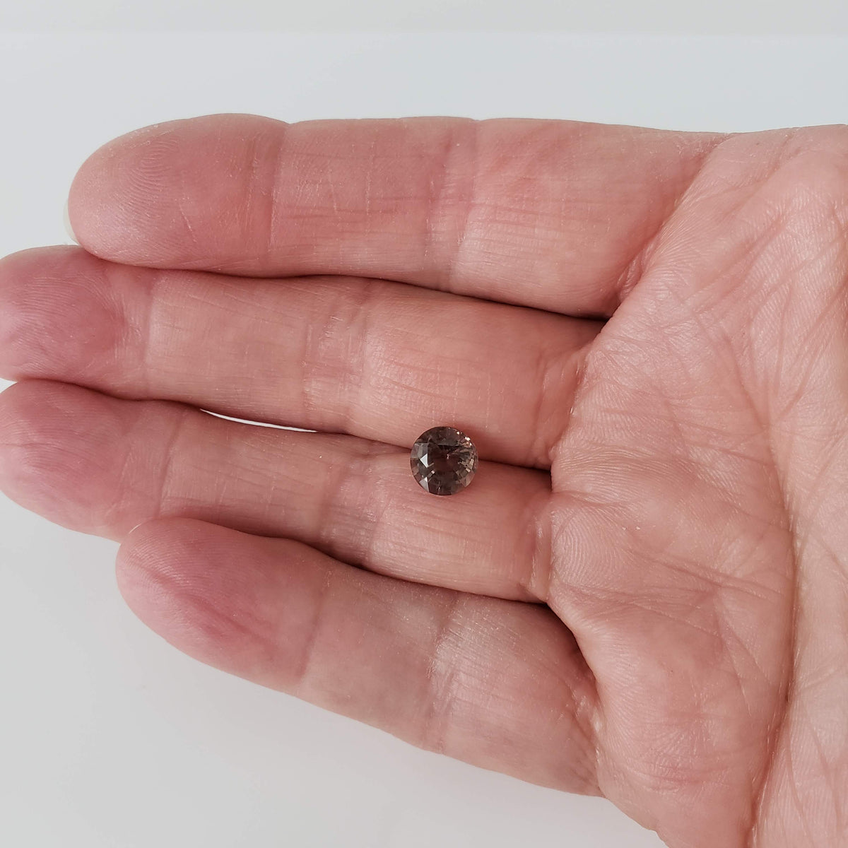 Tourmaline | Round Cut | Pink Peach | 7.7mm 1.9ct 8