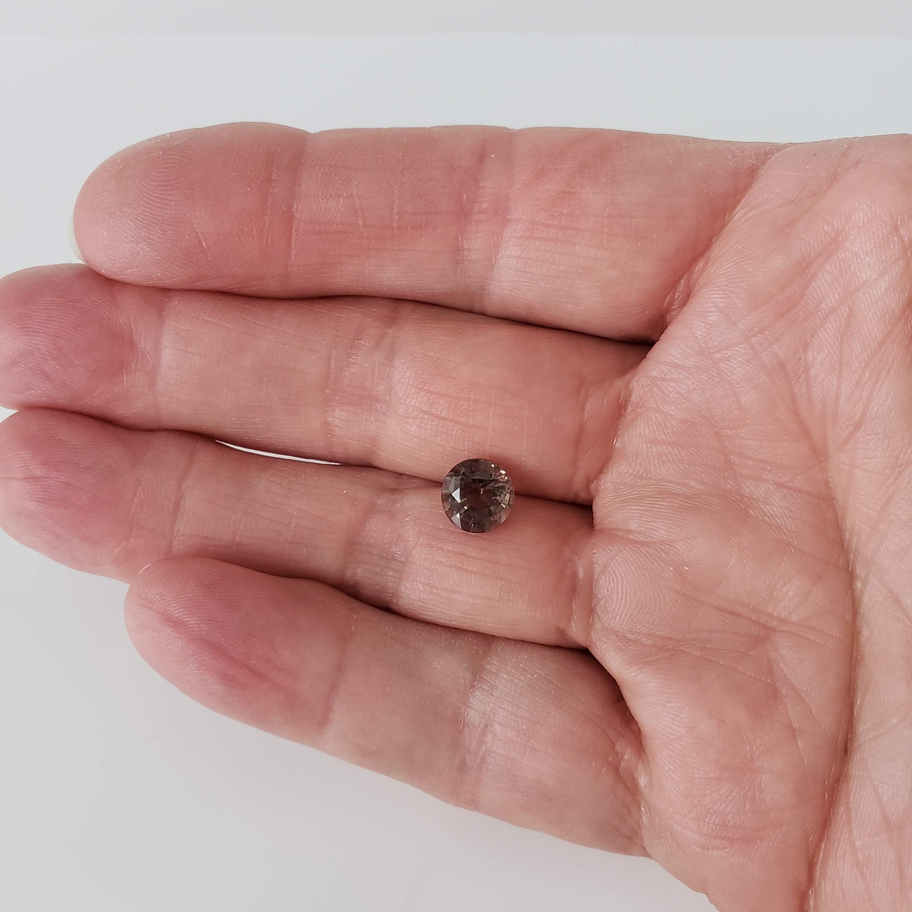  Tourmaline | Round Cut | Pink Peach | 7.7mm 1.9ct 8