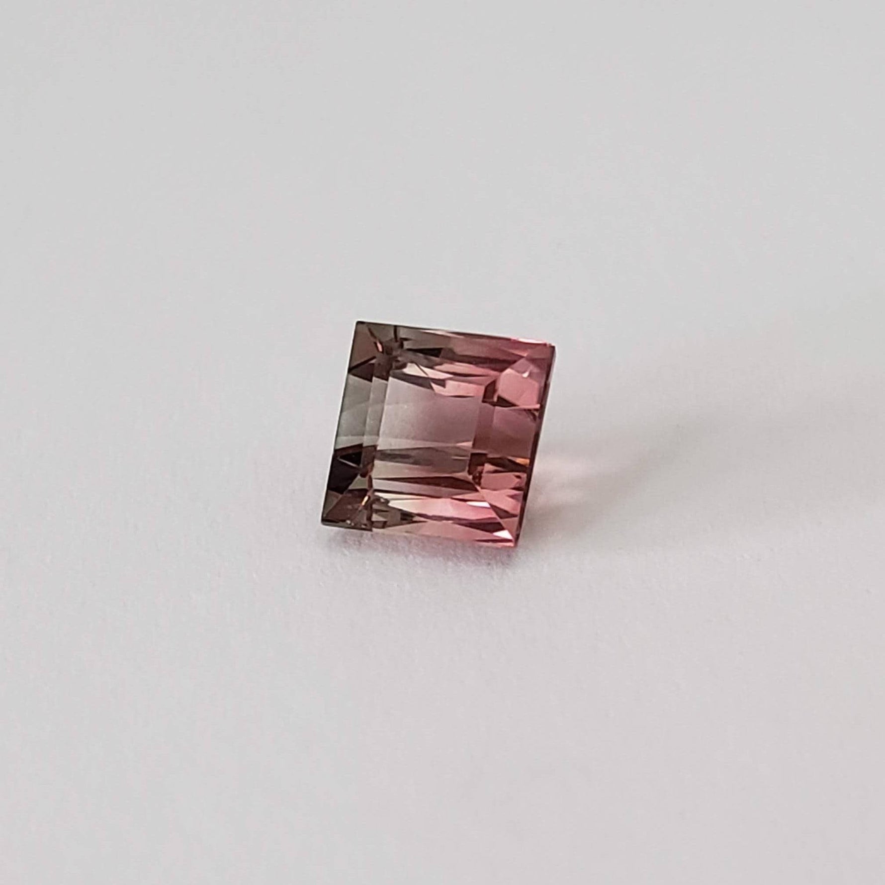  Tourmaline | Square Cut | Pink-Green Bi-color | 5.9mm 1.7ct 2