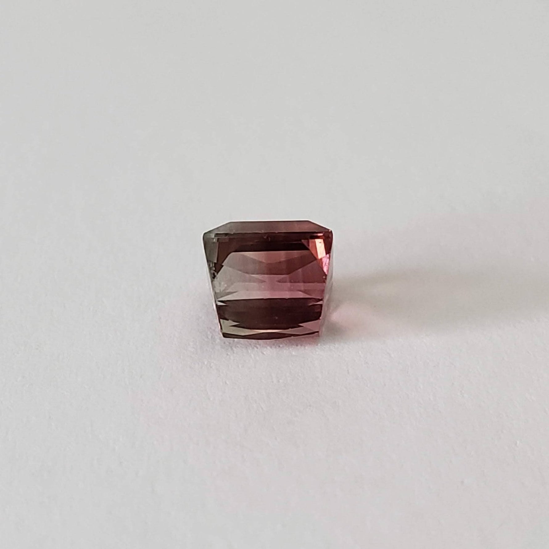  Tourmaline | Square Cut | Pink-Green Bi-color | 5.9mm 1.7ct 5