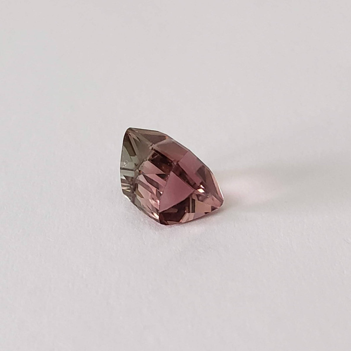  Tourmaline | Square Cut | Pink-Green Bi-color | 5.9mm 1.7ct 6