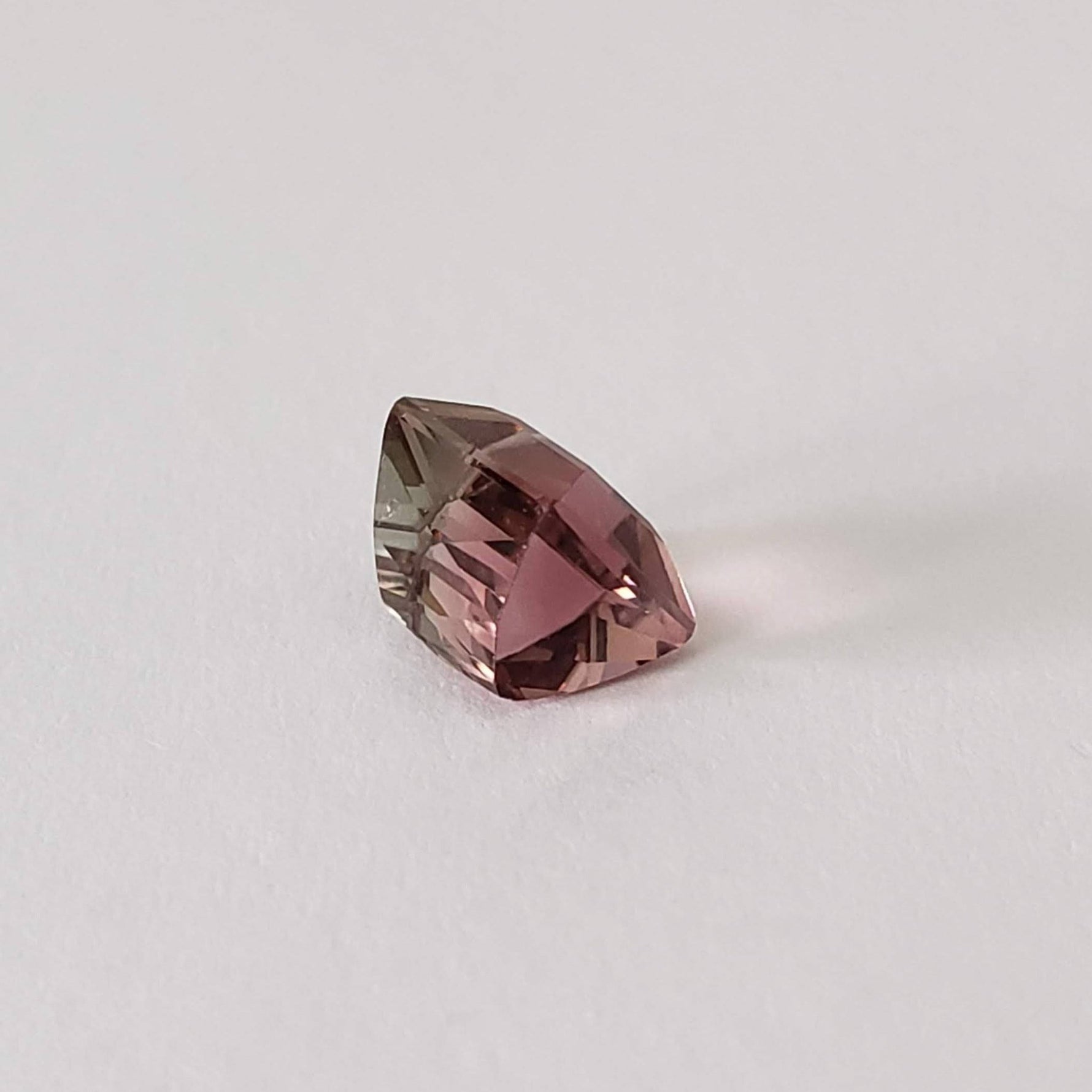  Tourmaline | Square Cut | Pink-Green Bi-color | 5.9mm 1.7ct 6