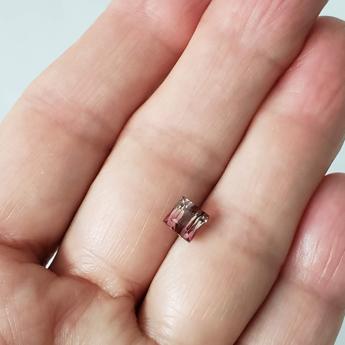  Tourmaline | Square Cut | Pink-Green Bi-color | 5.9mm 1.7ct 7