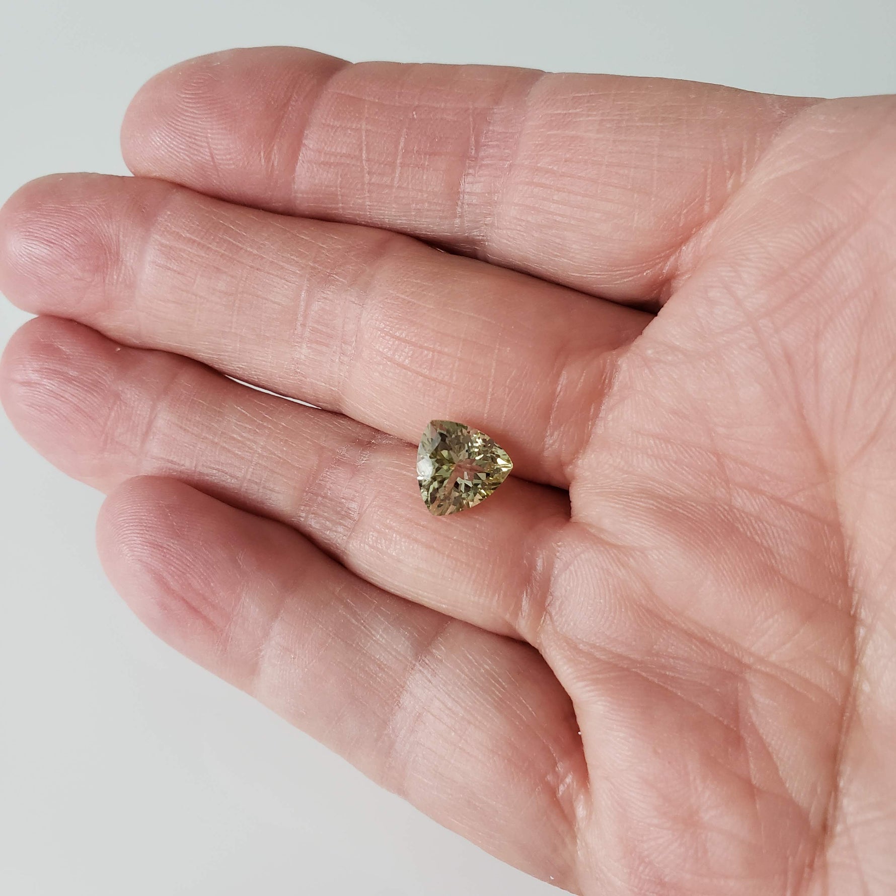  Tourmaline | Trilliant Cut | Vibrant Yellow | 9.1mm 2.97ct 7