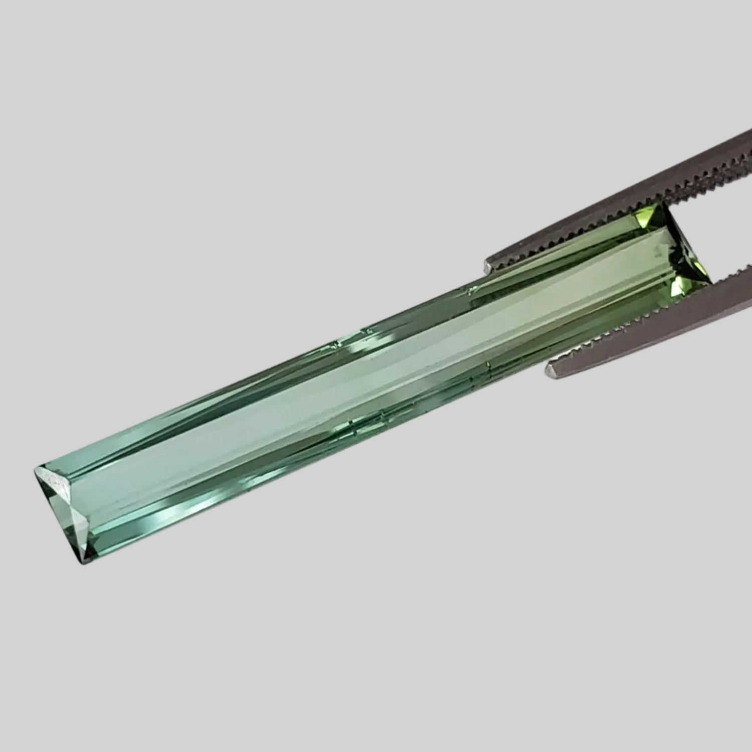 Tourmaline | Unheated Tourmaline | Baguette Cut | Dark Sea Green | 31.8x4.8x3.6mm 5.52ct | Africa 