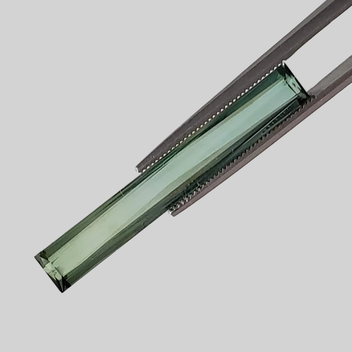  Tourmaline | Unheated Tourmaline | Baguette Cut | Dark Sea Green | 31.8x4.8x3.6mm 5.52ct | Africa 1