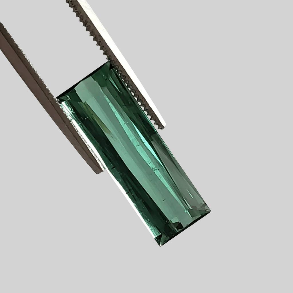  Tourmaline | Unheated Tourmaline | Baguette Cut | Green |16.6x6x3.9mm 3.72ct | Nigeria 