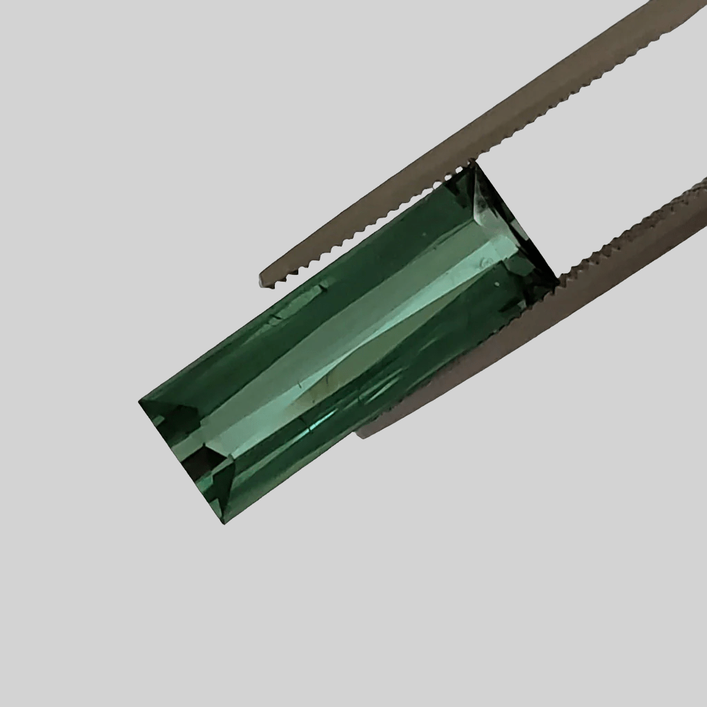  Tourmaline | Unheated Tourmaline | Baguette Cut | Green |16.6x6x3.9mm 3.72ct | Nigeria 1