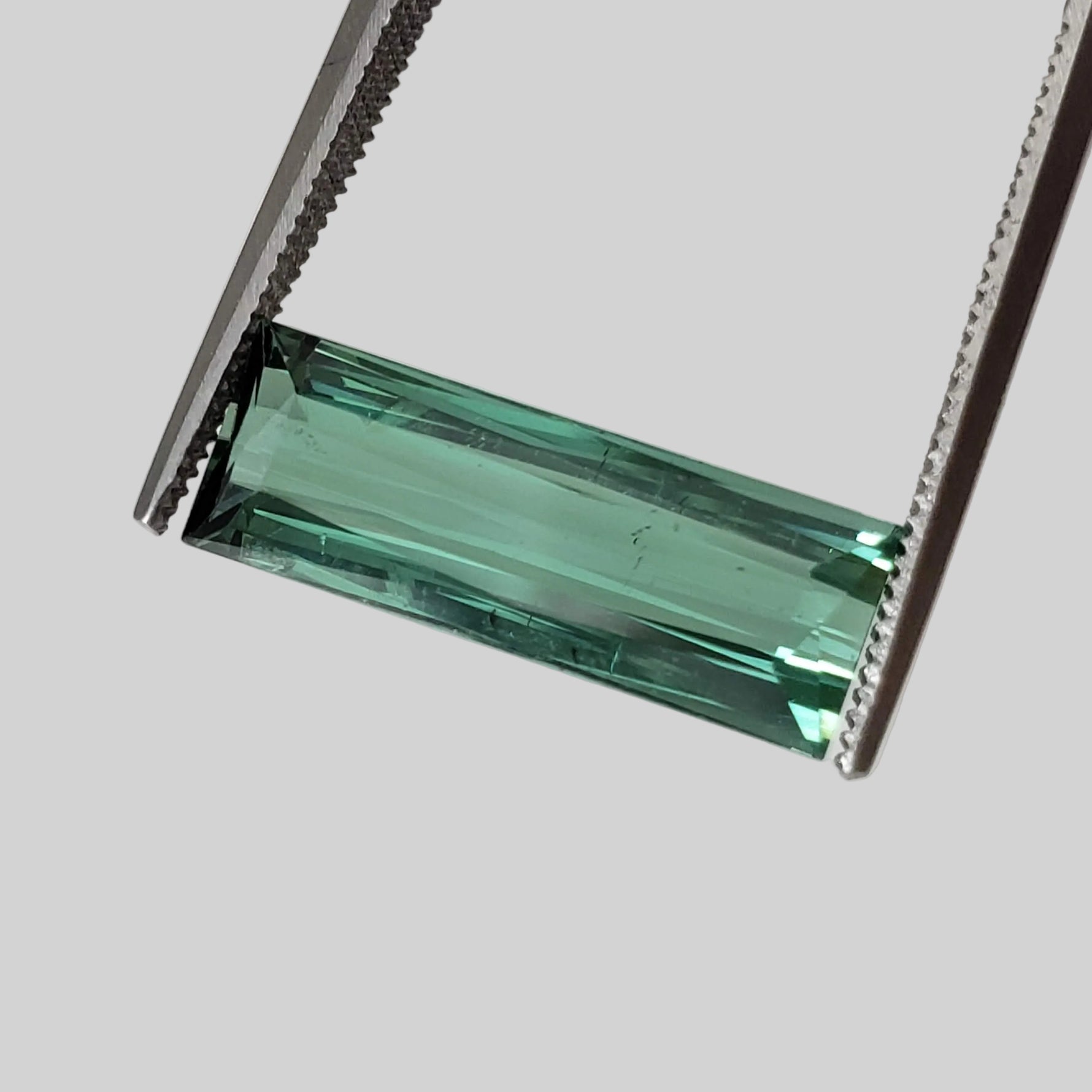  Tourmaline | Unheated Tourmaline | Baguette Cut | Green |16.6x6x3.9mm 3.72ct | Nigeria 1