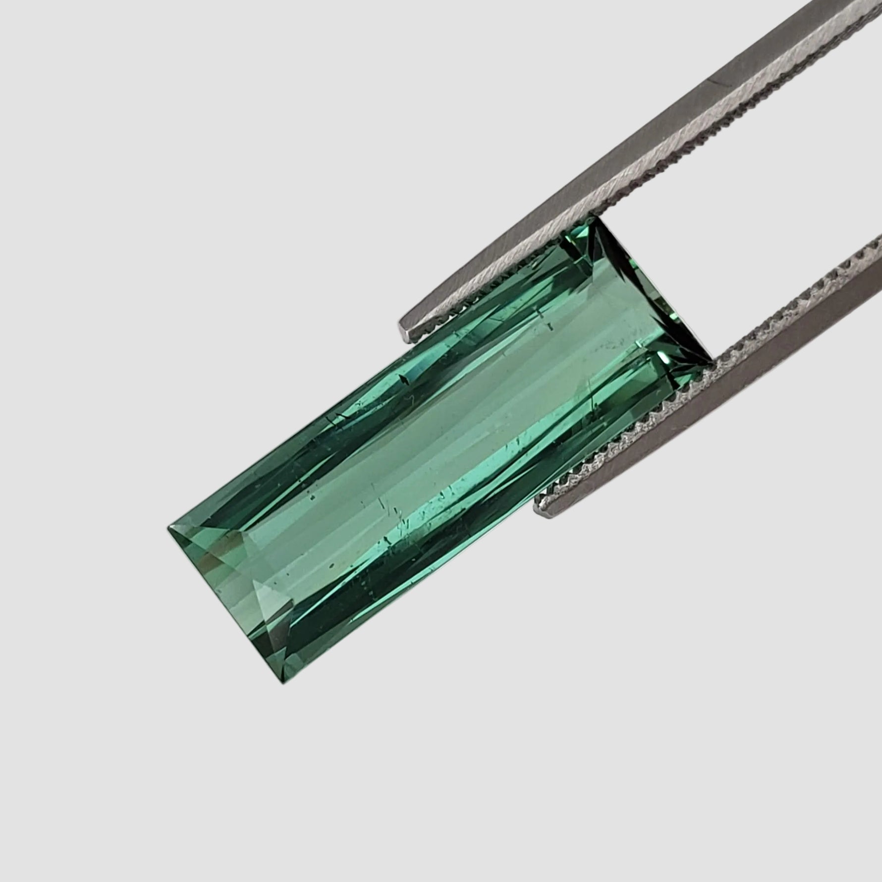  Tourmaline | Unheated Tourmaline | Baguette Cut | Green |16.6x6x3.9mm 3.72ct | Nigeria 