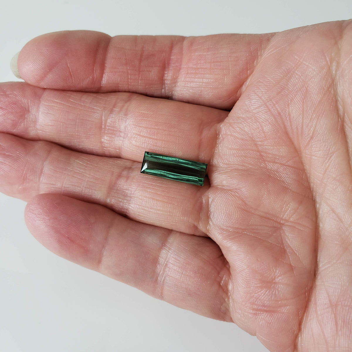  Tourmaline | Unheated Tourmaline | Baguette Cut | Green |16.6x6x3.9mm 3.72ct | Nigeria 8