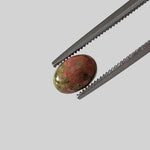 Unakite | 10 Piece Gemstone Lot | Oval Cabochon | Green With Red | 9.7tcw 4