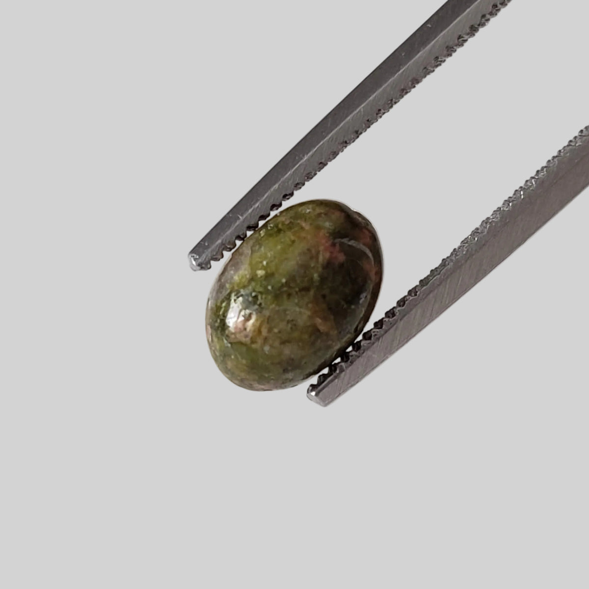 Unakite | 10 Piece Gemstone Lot | Oval Cabochon | Green With Red | 9.7tcw 5