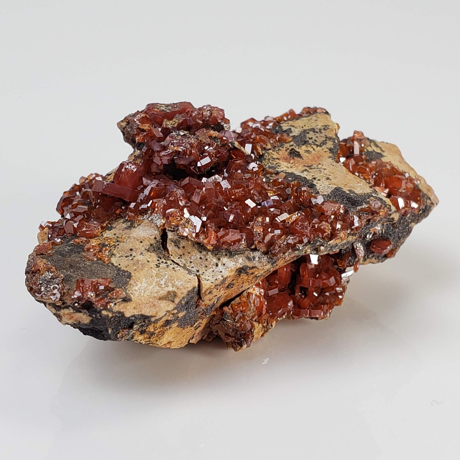  Vanadinite Crystal | Reddish Brown | 29.56 grams | Mibladen, Morocco 