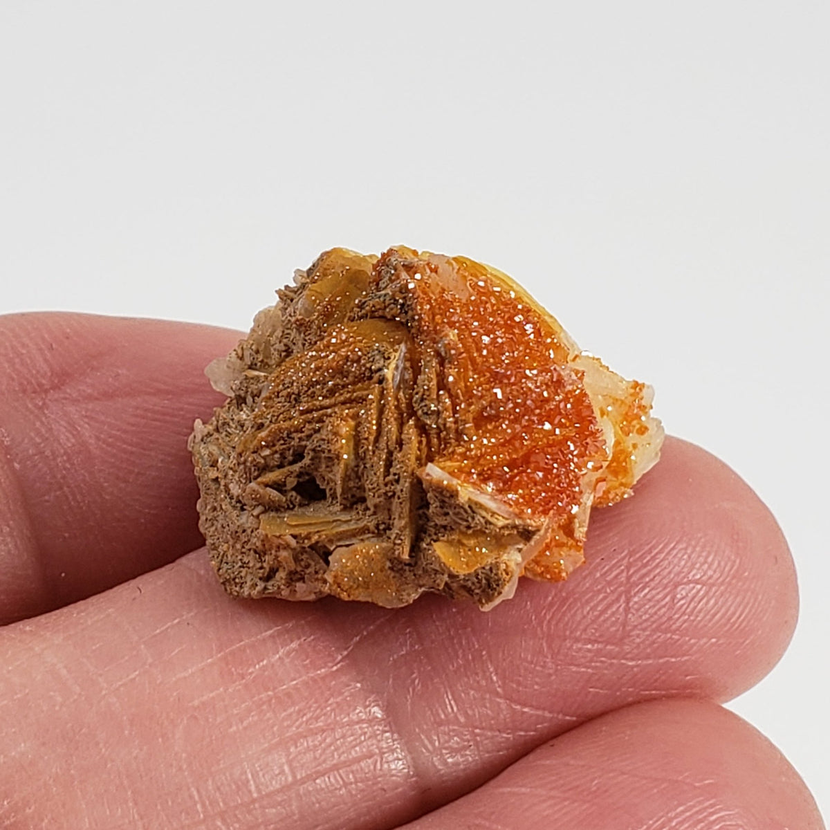   Vanadinite on Barite Crystal | 10.2 grams | Mibladen, Morocco 