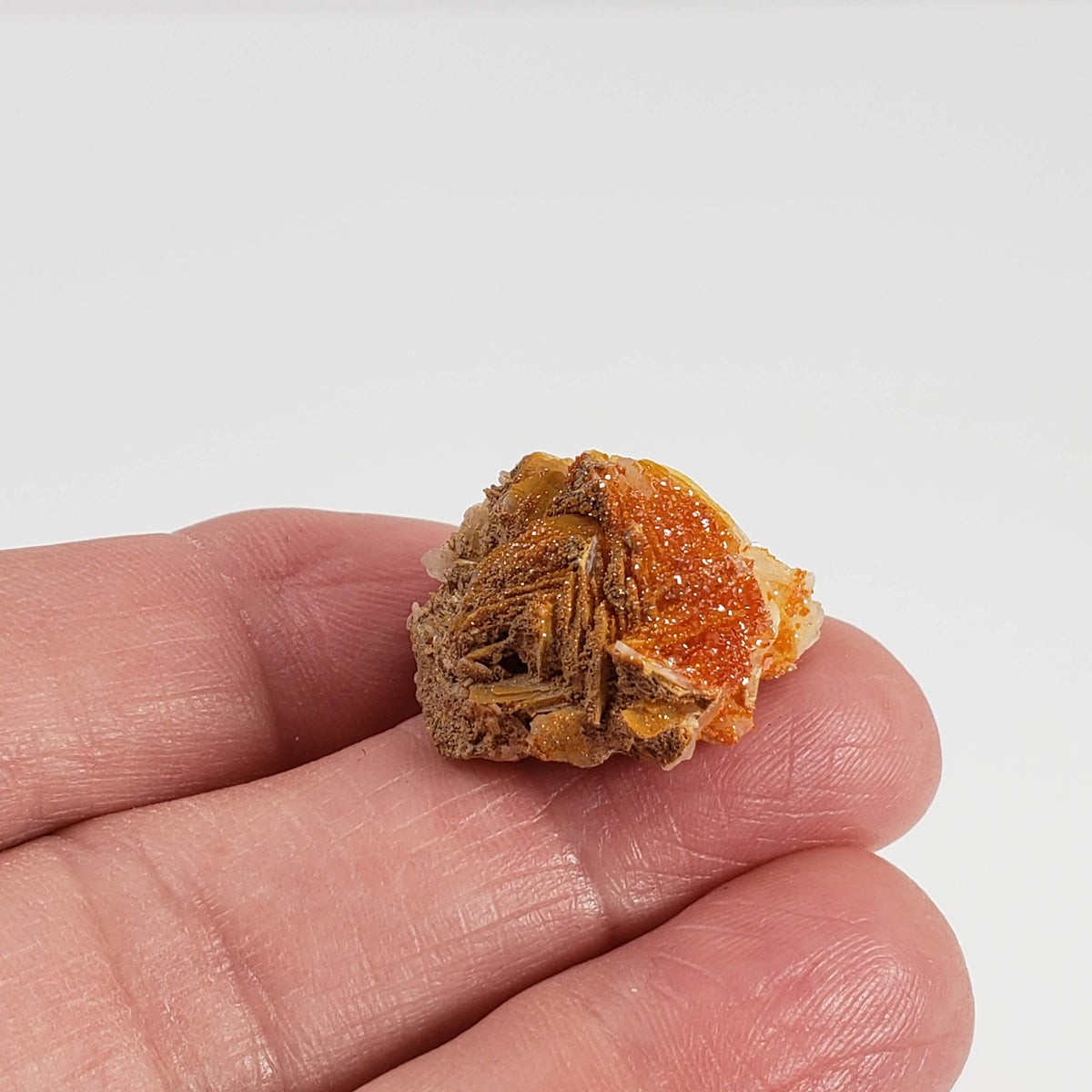  Vanadinite on Barite Crystal | 10.2 grams | Mibladen, Morocco 4