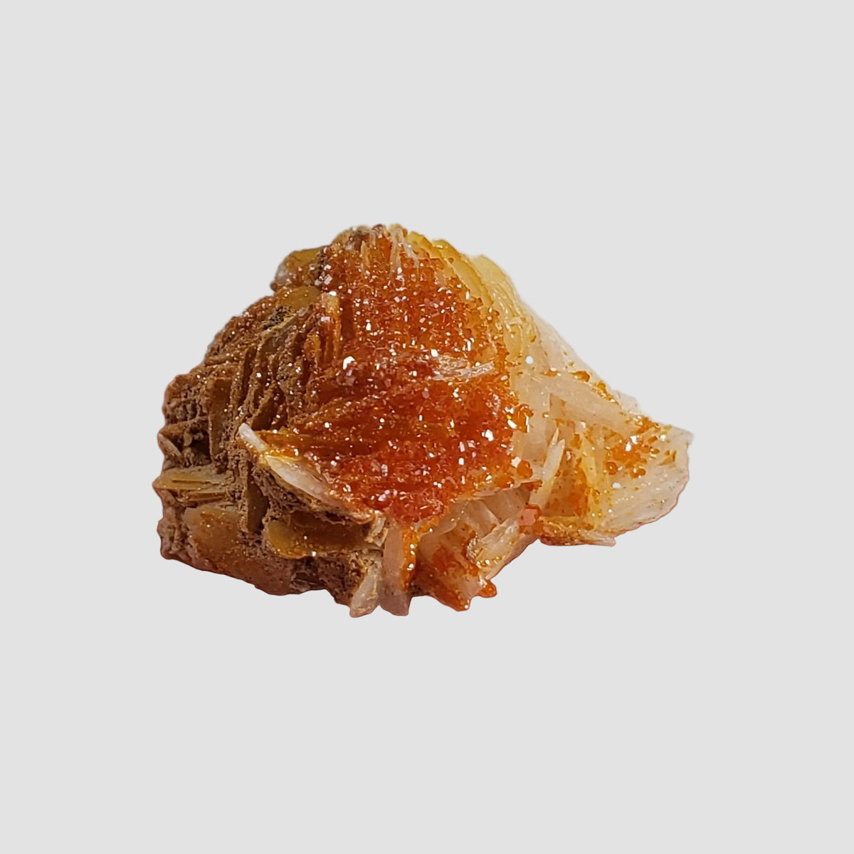  Vanadinite on Barite Crystal | 10.2 grams | Mibladen, Morocco 