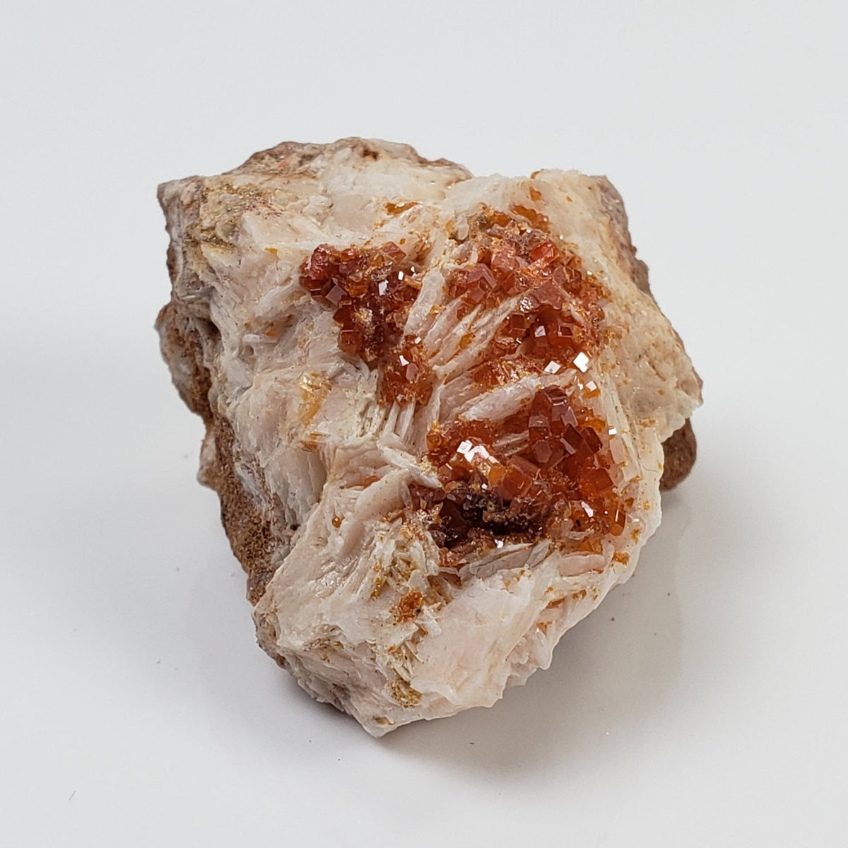 Vanadinite on Barite Crystal | 28.2 grams | Mibladen, Morocco 2