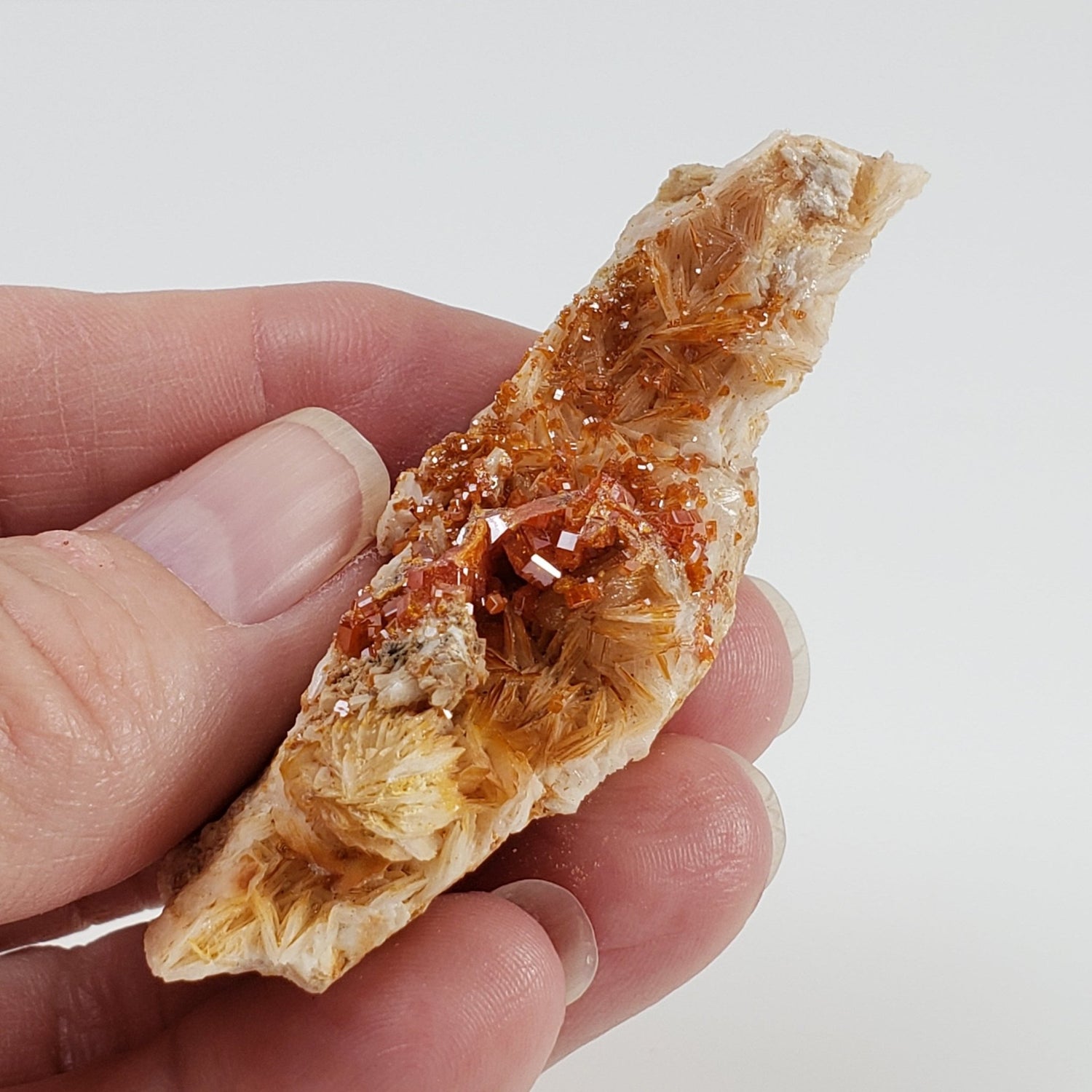  Vanadinite on Barite Crystal | 37.8 grams | Mibladen, Morocco 1
