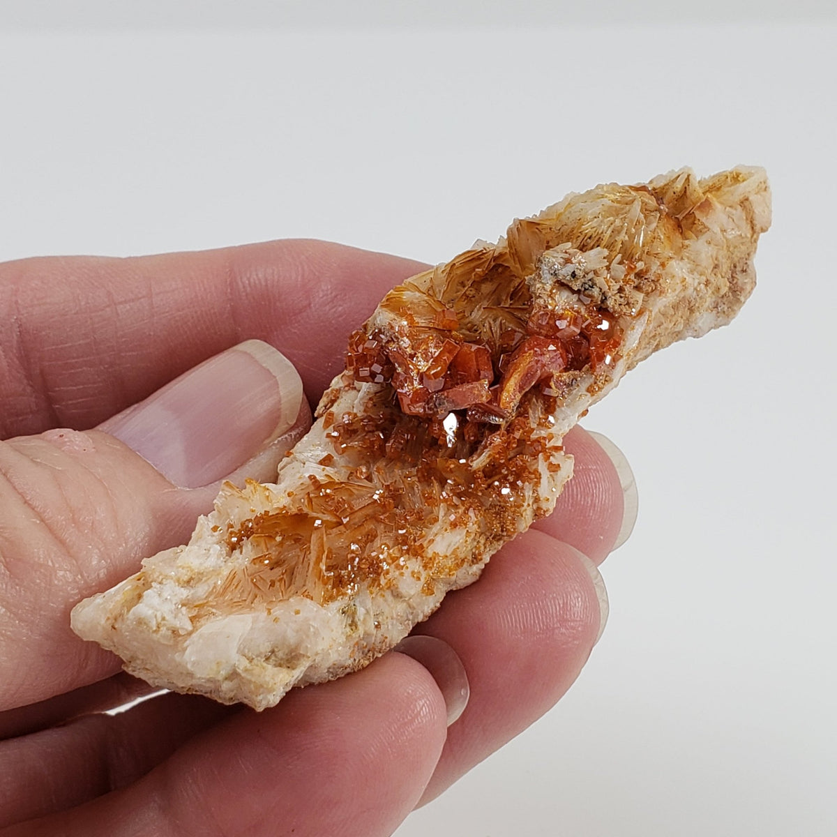  Vanadinite on Barite Crystal | 37.8 grams | Mibladen, Morocco 4