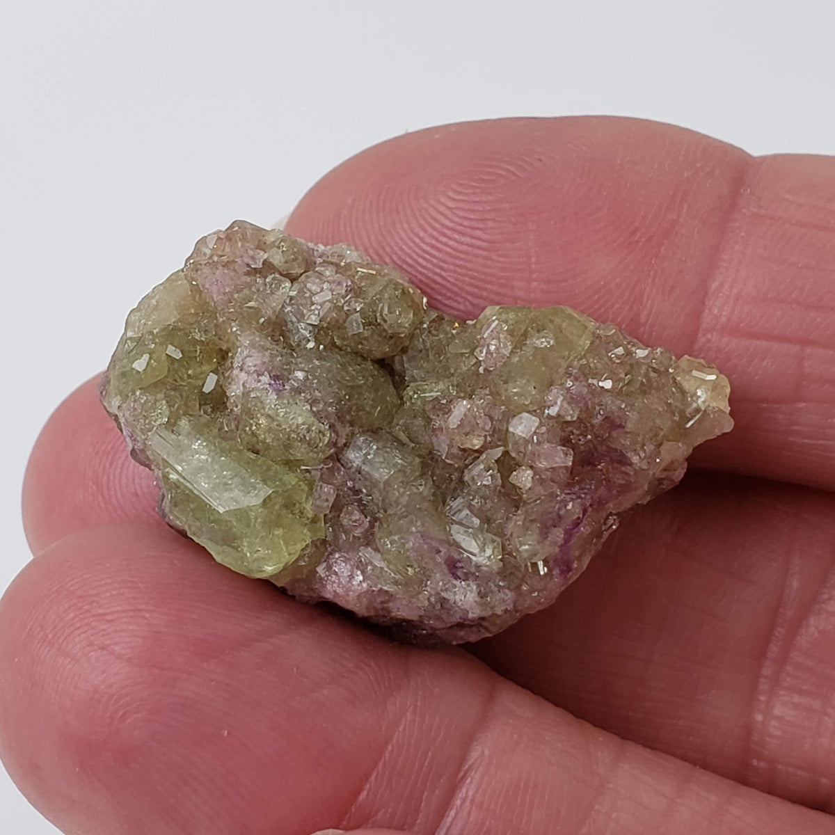  Vesuvianite Crystal | 10.74 Gr | Green and Mauve | Closed Jeffrey Mine | Asbestos, Québec 6
