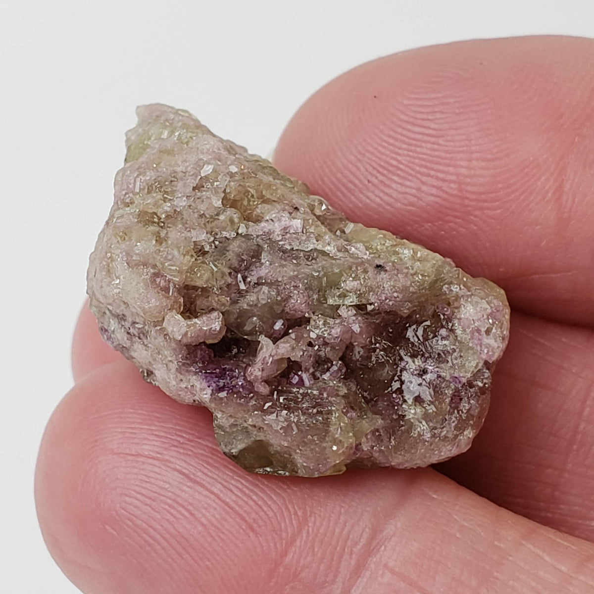  Vesuvianite Crystal | 10.74 Gr | Green and Mauve | Closed Jeffrey Mine | Asbestos, Québec 7