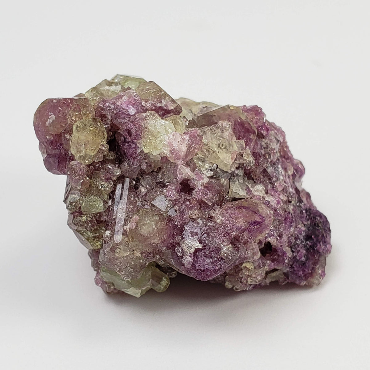  Vesuvianite Crystal | 24.35 Gr | Green and Mauve | Closed Jeffrey Mine | Asbestos, Québec 