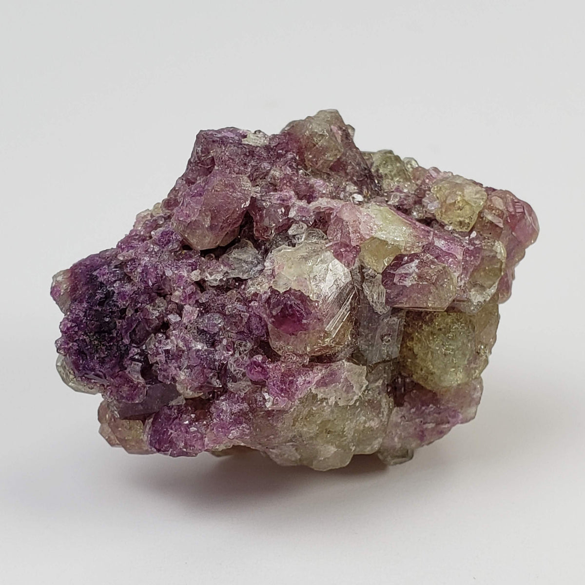  Vesuvianite Crystal | 24.35 Gr | Green and Mauve | Closed Jeffrey Mine | Asbestos, Québec 2