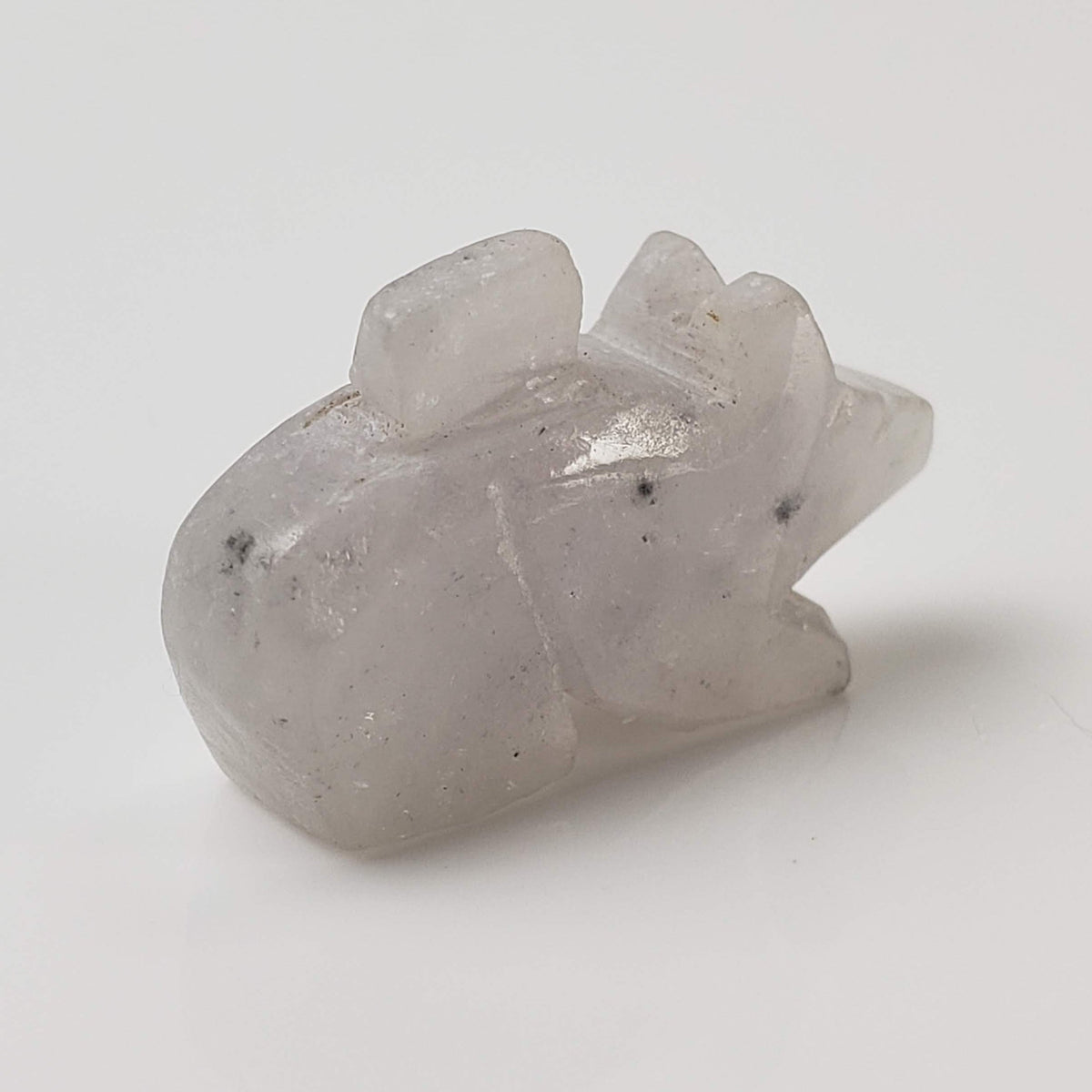  White Jade Rat Carving | The Year of the Rat | 22x13 mm | China 1