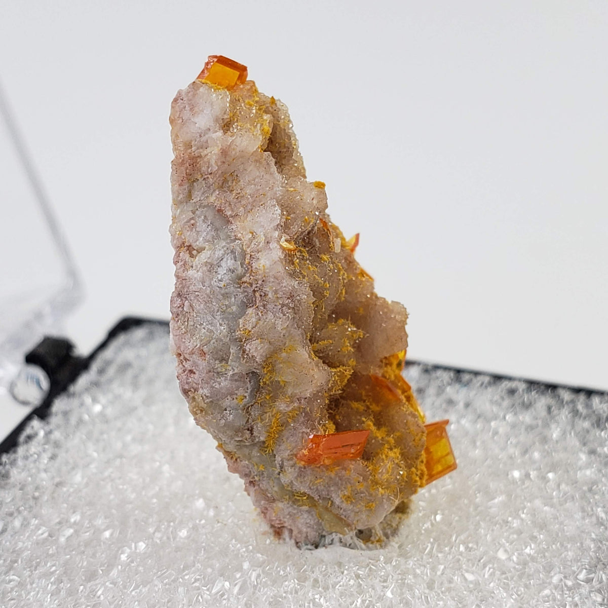  Wulfenite Crystal Cluster | Perky Box Thumbnail Specimen | Rowley Mine | Arizona USA 3