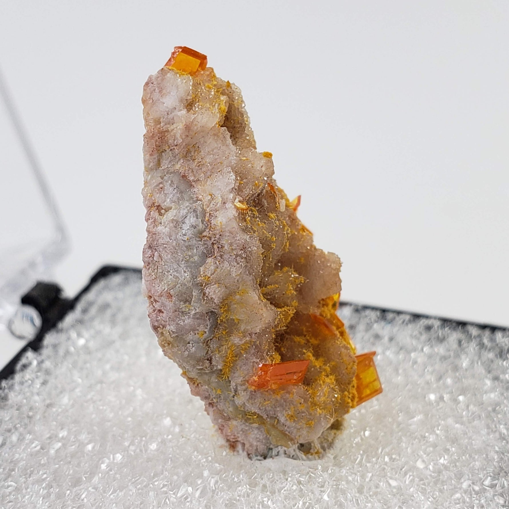  Wulfenite Crystal Cluster | Perky Box Thumbnail Specimen | Rowley Mine | Arizona USA 3