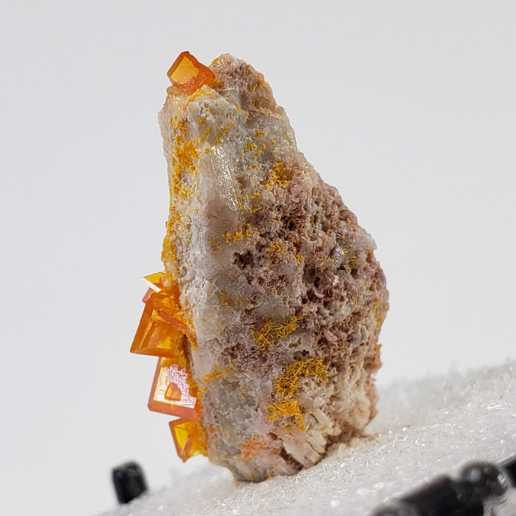  Wulfenite Crystal Cluster | Perky Box Thumbnail Specimen | Rowley Mine | Arizona USA 4