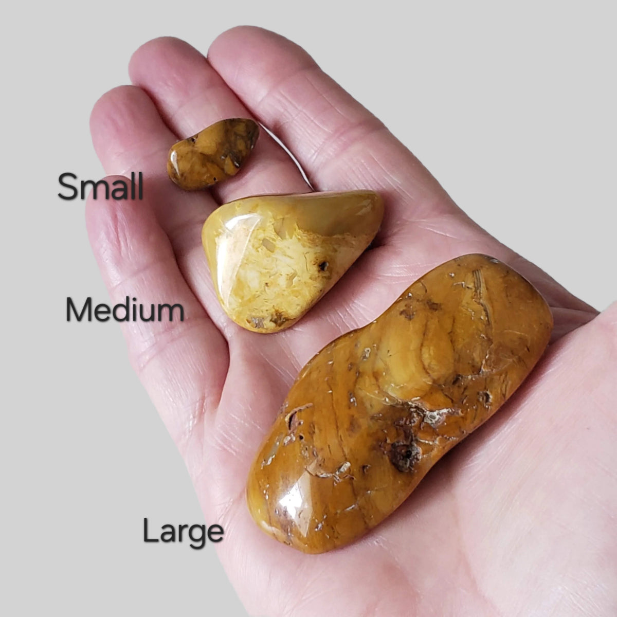  Yellow Picture Jasper | Tumbled Jasper | Idaho 
