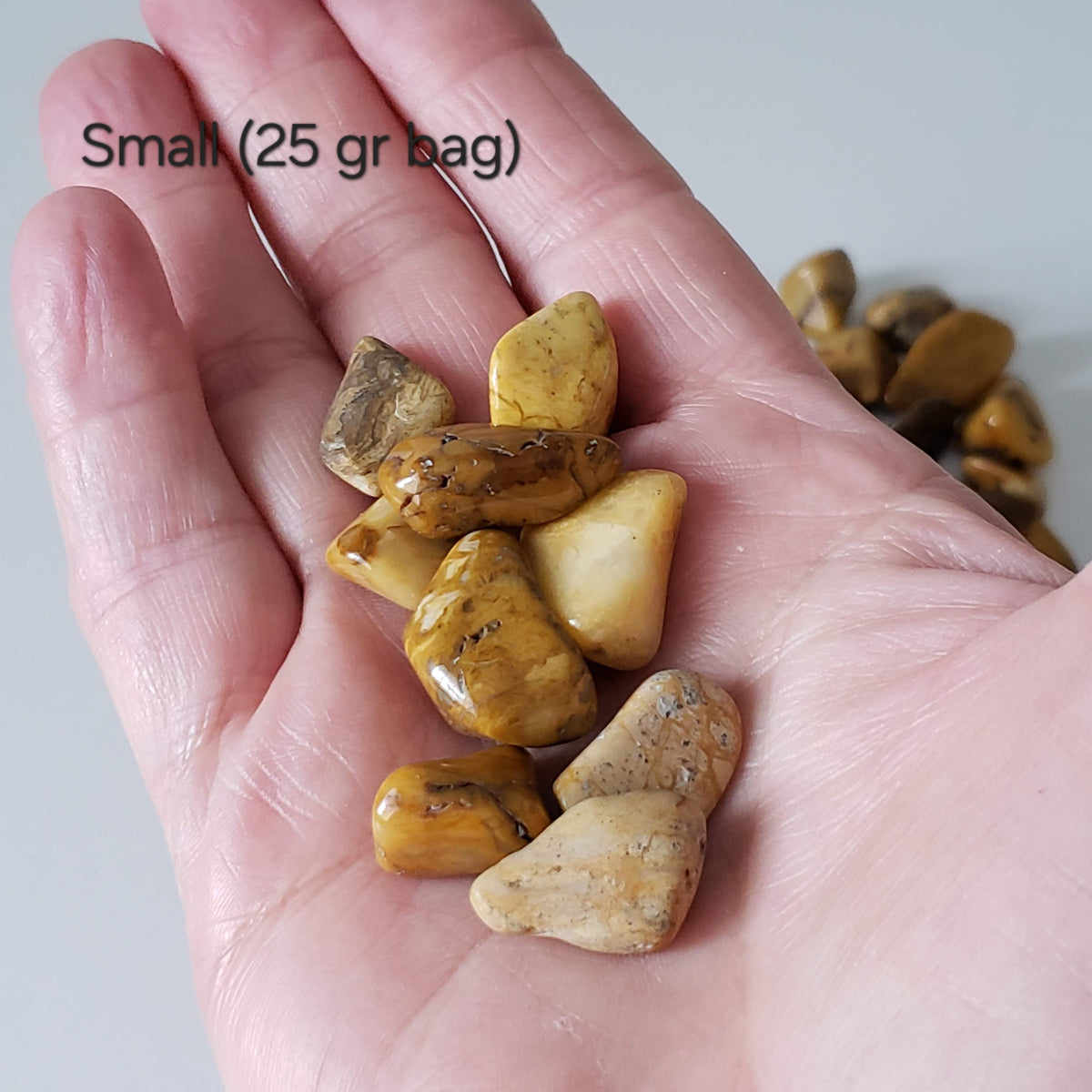  Yellow Picture Jasper | Tumbled Jasper | Idaho 7