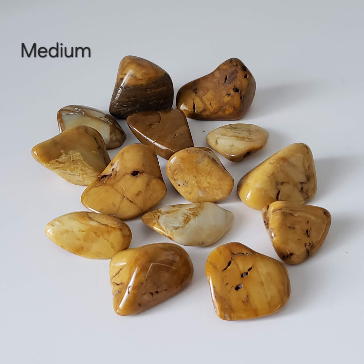  Yellow Picture Jasper | Tumbled Jasper | Idaho 4