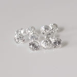  Zircon | 10 Piece Lot | Round Diamond Cut | White | 3.2mm 2.47tcw | Cambodia 2
