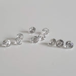  Zircon | 10 Piece Lot | Round Diamond Cut | White | 3.2mm 2.4tcw | Cambodia 1