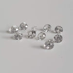  Zircon | 10 Piece Lot | Round Diamond Cut | White | 3.2mm 2.4tcw | Cambodia 2