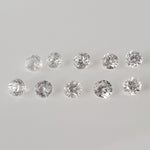  Zircon | 10 Piece Lot | Round Diamond Cut | White | 3.2mm | Cambodia 4